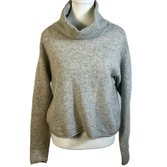 Free People Sweaters - Free People Cashmere Mock Turtleneck Sweater Grey Size M Minimalist Winter